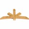 Ekena Millwork Alberta Rough Sawn Timber Gable Bracket, Western Red Cedar, 72"W x 36"H x 4"D x 6"F, 12/12 Pitch GBW072X36X0406ALB00RWR - alternate 3